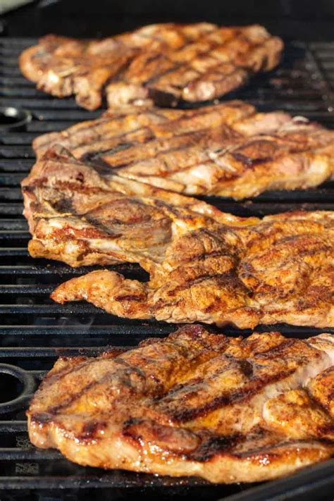 Pork Steak On Gas Grill