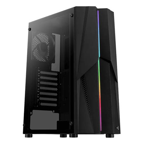 Gabinete Gamer Rgb Aerocool Mecha Con Ventilador Rgb Mid Tower