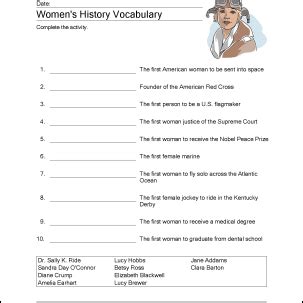 Free Women S History Month Printables Free Printable Templates