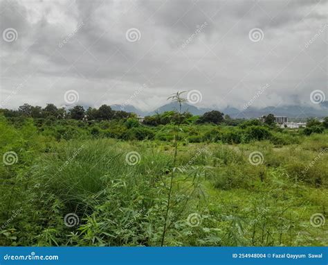 Islamabad Greenery Dark Clouds And Thunderstorm While Traveling To