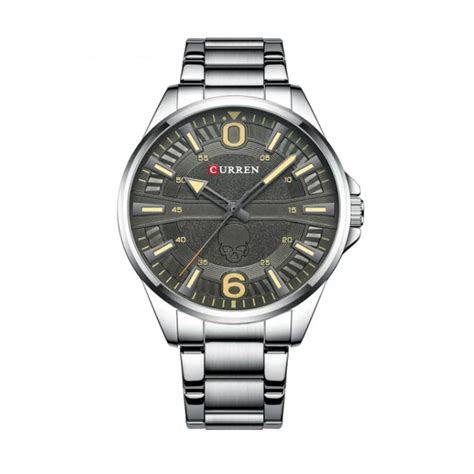 Ripley Reloj An Logo Curren Original Kred Para Hombre Acero