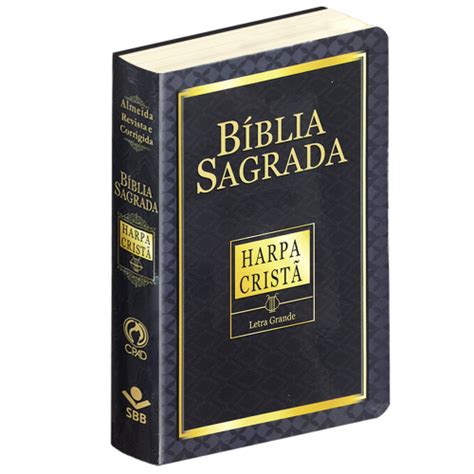 Bíblia Sagrada Harpa Cristã Letra Gigante Capa Semiflexível em Promoção