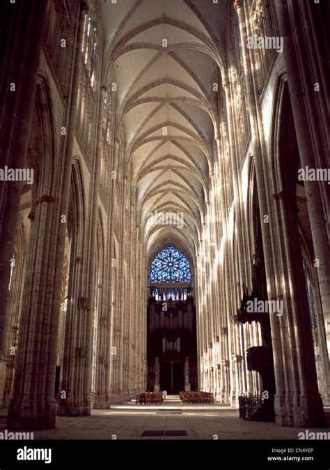 Rouen - Cathedral Interior Stock Photo - Alamy