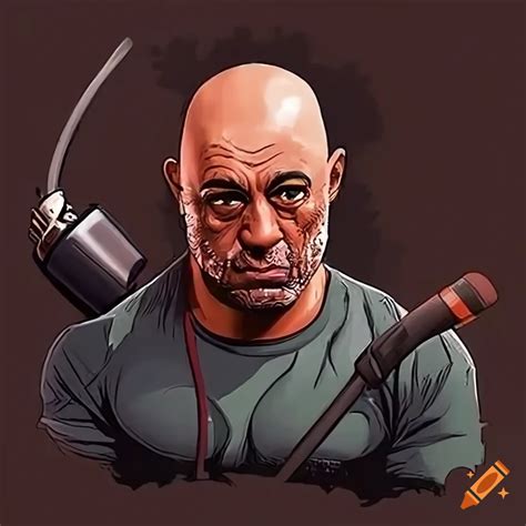 Joe Rogan Cartoon 4k On Craiyon