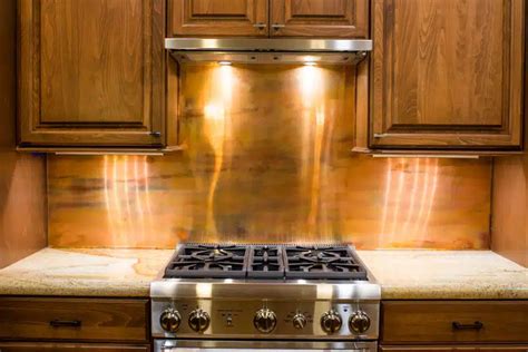 Copper Kitchen Backsplash Design Ideas Designing Idea