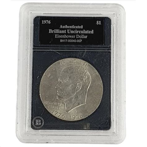 Authenticated Brilliant Uncirculated Eisenhower Dollar Property Room