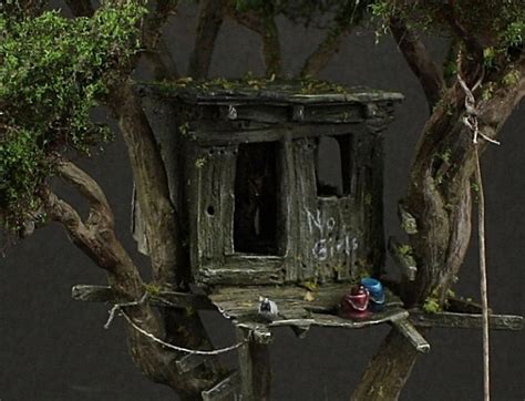 Toms Treehouse 1 87 Scale Miniature Houses Treehouse Model