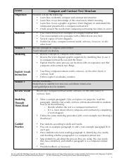 Compare Contrast Module Ut Pdf Compare And Contrast Text