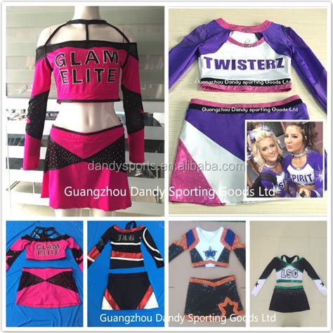 Mystique Fabric Manufacture Cheerleading Uniform Factory Cheap Price