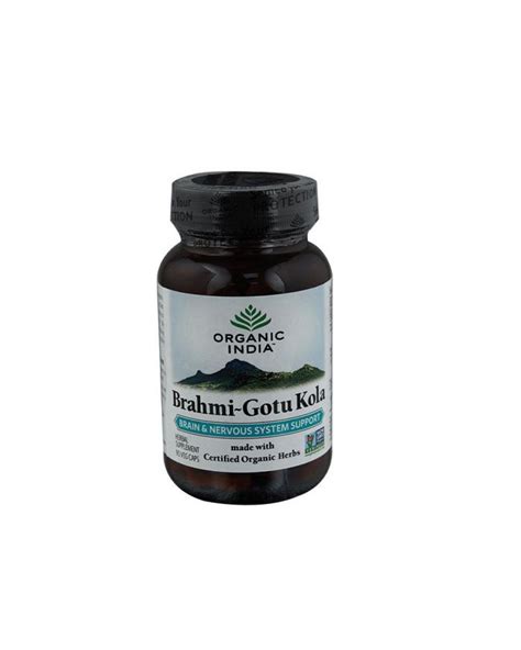 Organic India Brahmi Gotu Kola Vegetable Capsules 90s