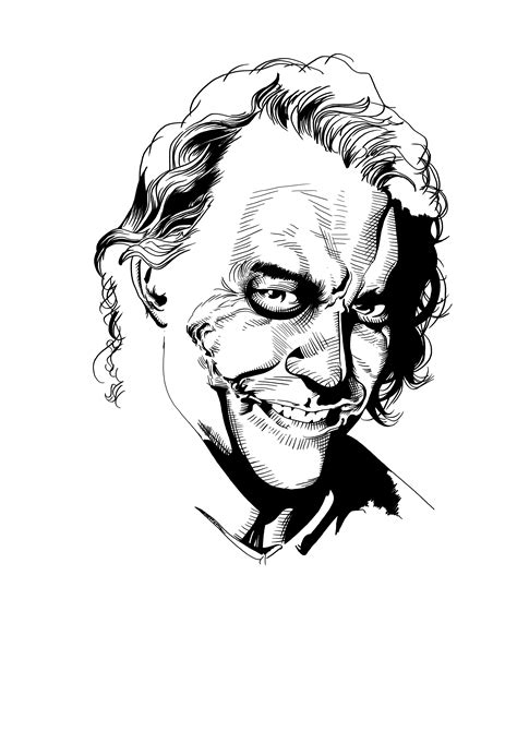 Joker Heath Ledger Drawing At Getdrawings Free Download