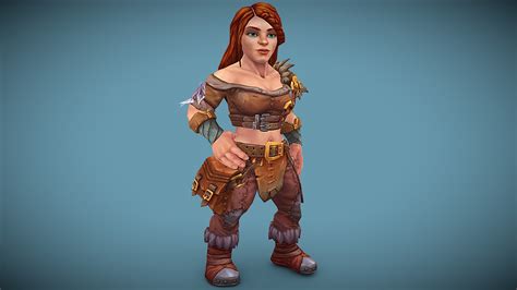 Female Dwarf 3d Model By Androniy Pa150 [d5651ed] Sketchfab