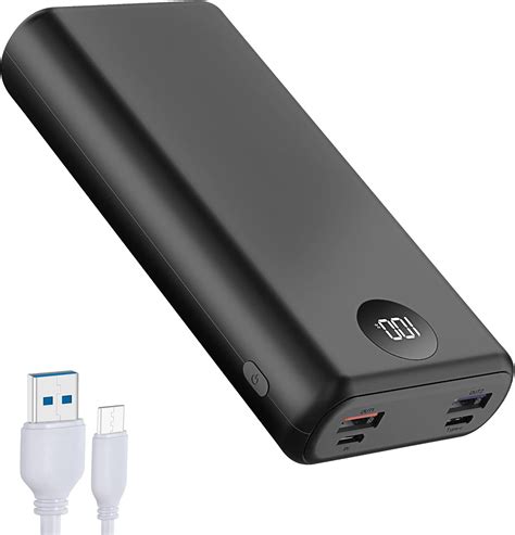 Power Bank Mah Bater A Externa Carga R Pida W Pd Con Pantalla