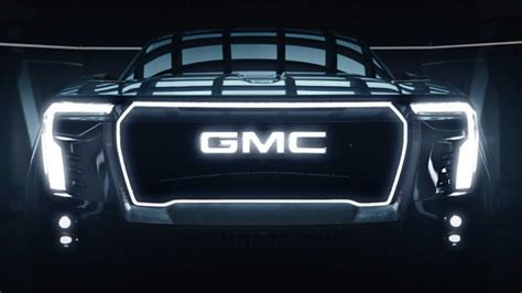 GMC Sierra EV Denali Debuts October 20 Front Fascia Teased Again