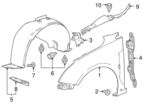 OEM 2012 Chevrolet Cruze Fender Components Parts GMPartsOnline Net