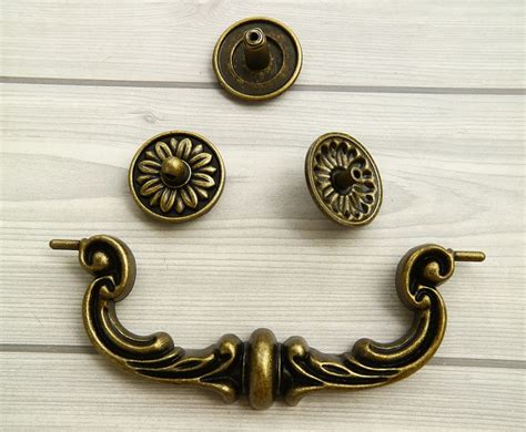 Drop Bail Dresser Pull Antique Bronze Drawer Swing Etsy