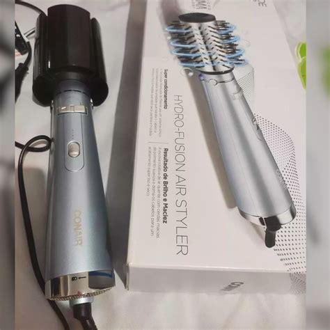 Conair Escova Rotativa Secadora Modeladora E Alisadora W Hot Air Hydro Fusion Aqui Tem