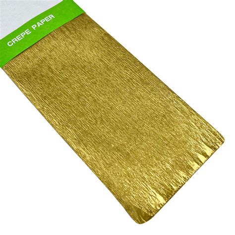 Rollo De Papel Crep Met Lico X Cm Dorado