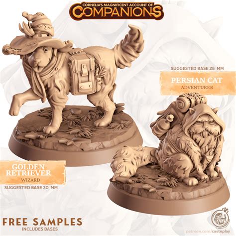 3D Printable Companions Welcome Set FREE By Cast N Play