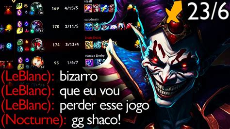 O Melhor Shaco De Todos Os Tempos Inacredit Vel Youtube