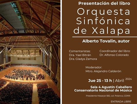 Orquesta Sinfónica de Xalapa Presentación de libro INBA Instituto