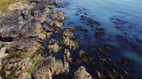 Rocks On The Shore Sea Top View Seaside Landscape Atlantic Ocean