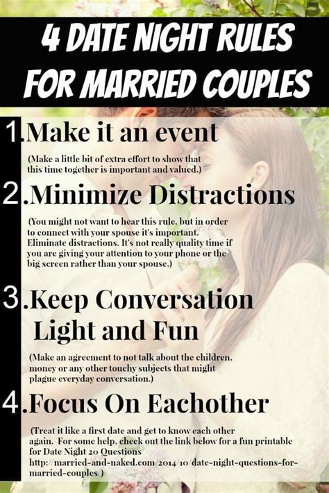 Date Night Rules For Married Couples Married And Naked