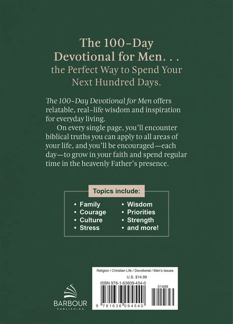 The 100-Day Devotional for Men