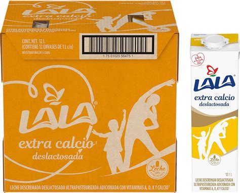 Leche Lala Extracalcio Descremada Deslactosada Ultrapasteurizada