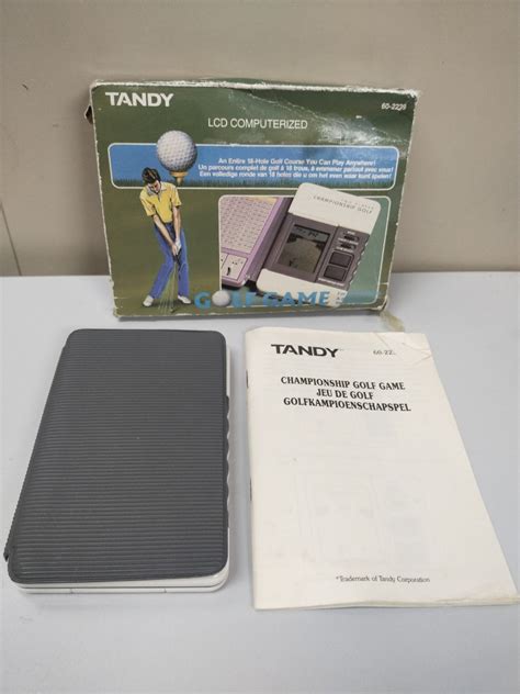 Tandy Lcd Computerized Hand Held Golf Game Player Hobbies Toys