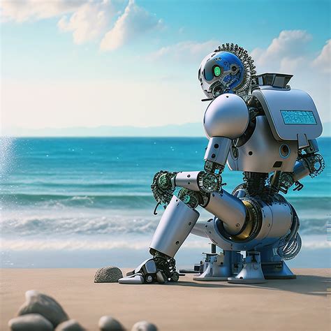 Ai Generiert Roboter Strand Kostenloses Bild Auf Pixabay Pixabay