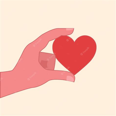 Premium Vector Hands Holding A Heart Vector Illuatration