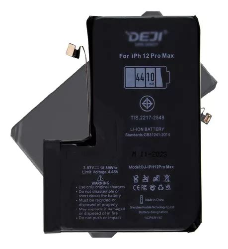 Batería iPhone 12 Pro Max Deji Capacidad Extra 4410mah Meses sin