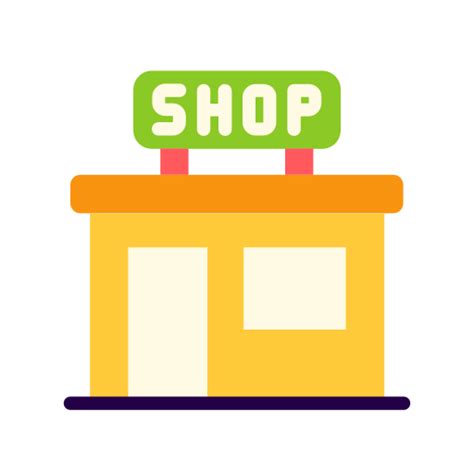 Retail Store Good Ware Flat Icon