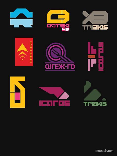 Wipeout Logos Set 2 T Shirt By Mousehawk Redbubble