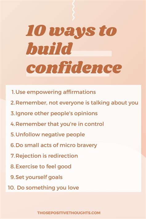 10 Ways To Build Confidence Artofit