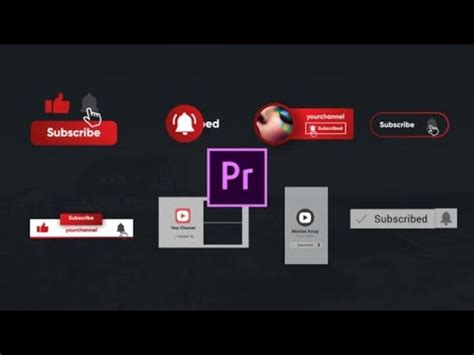 Youtube Subscribe Elements Premiere Pro Templates YouTube