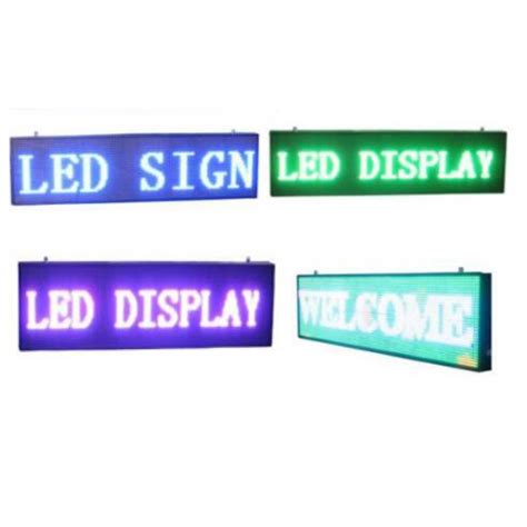 Waterproof led scroll display P10 programmable led message sign single color outdoor