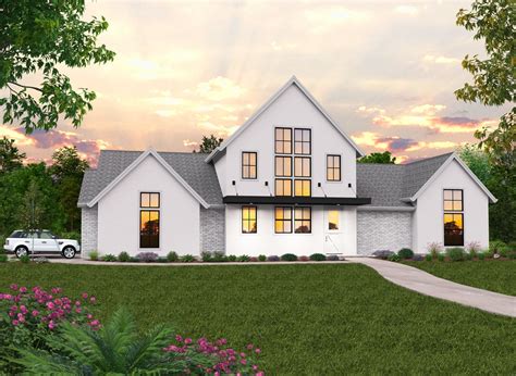 Disney House Plan | Modern French Country Huge Loft Multi-Gen Home ...