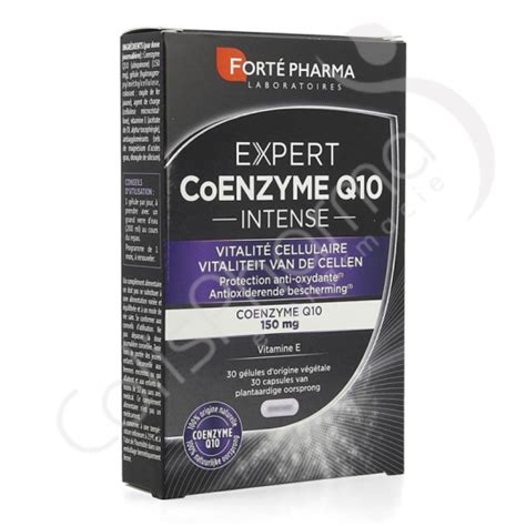 Forté Pharma Expert Coenzyme Q10 Intense 30 gélules ColisPharma