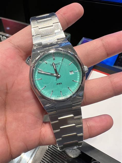 Tissot PRX Tiffany Mint Light Turquoise Green Blue 40mm Luxury