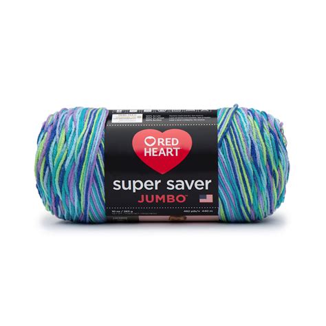 Red Heart Super Saver Jumbo Medium Acrylic Yarn Wildflower Oz