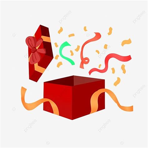 Regalo Caja De Regalo Abierta PNG Dibujos Caja De Regalo Abierta Rojo