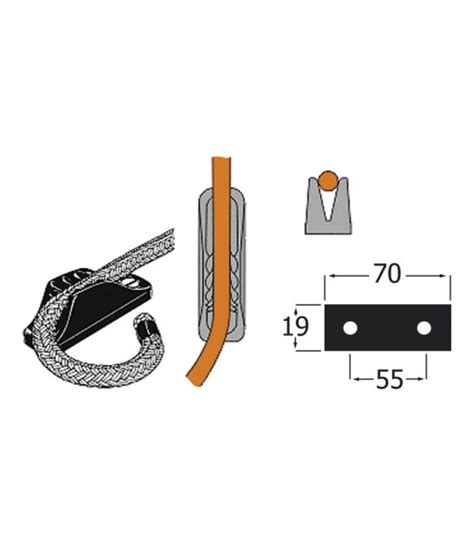 Knaga Clamcleat Cl Do Liny Fi Mm Aluminium