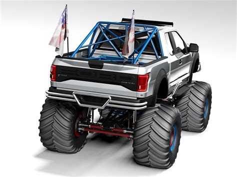 Ford Raptor Monster Truck D Turbosquid