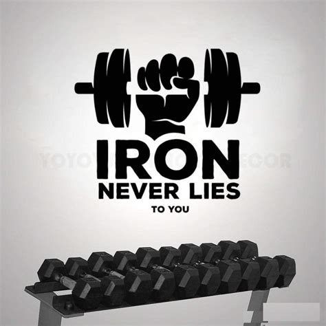 ARWY Gym Wall Stickers Fitness Bodybuilding Wall Sticker Gym Quote