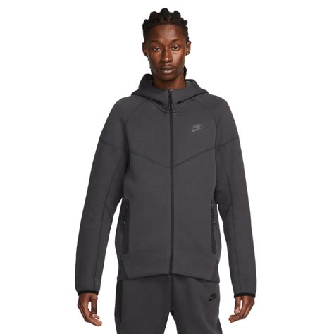 Chaqueta Nike Sportswear Tech Fleece Hoodie Anthracite Black Fútbol Emotion