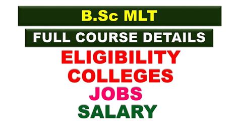 Bsc Mlt Course Details Bsc Medical Lab Technology Course Details Youtube