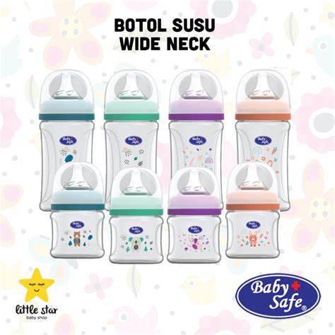 Jual Baby Safe Botol Susu Wide Neck Botol Dot Bayi WN07 WN08