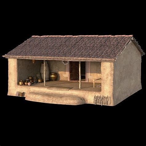 Indian Village House Medieval Indian Indian Hut 3d Model Cgtrader